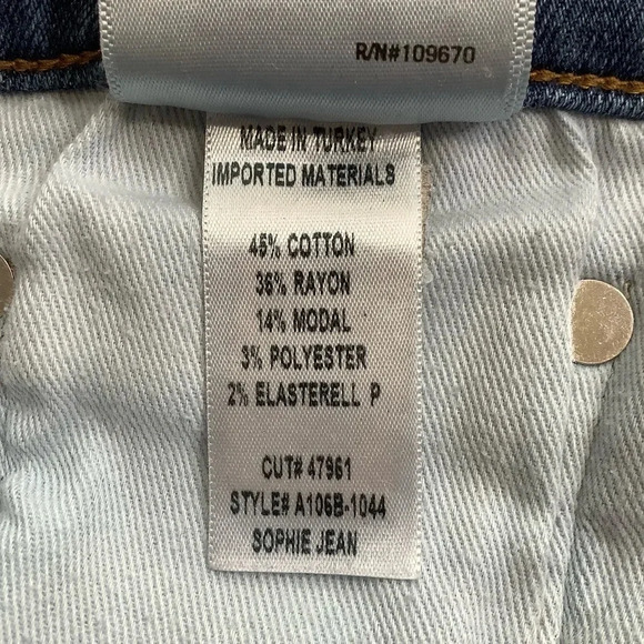 AGOLDE Sophie Hi Rise Skinny Crop Jean Size 29 - Picture 9 of 11